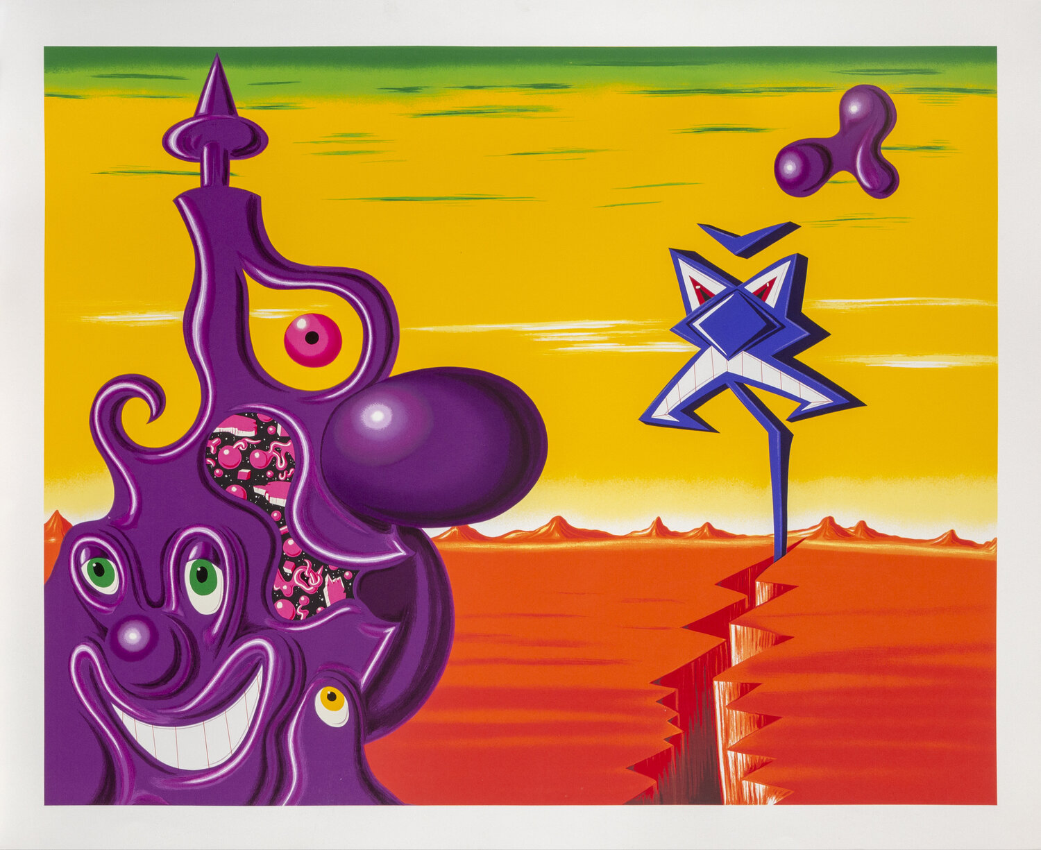 Sajippe Kraka Joujesh Kenny Scharf Stampa in vendita