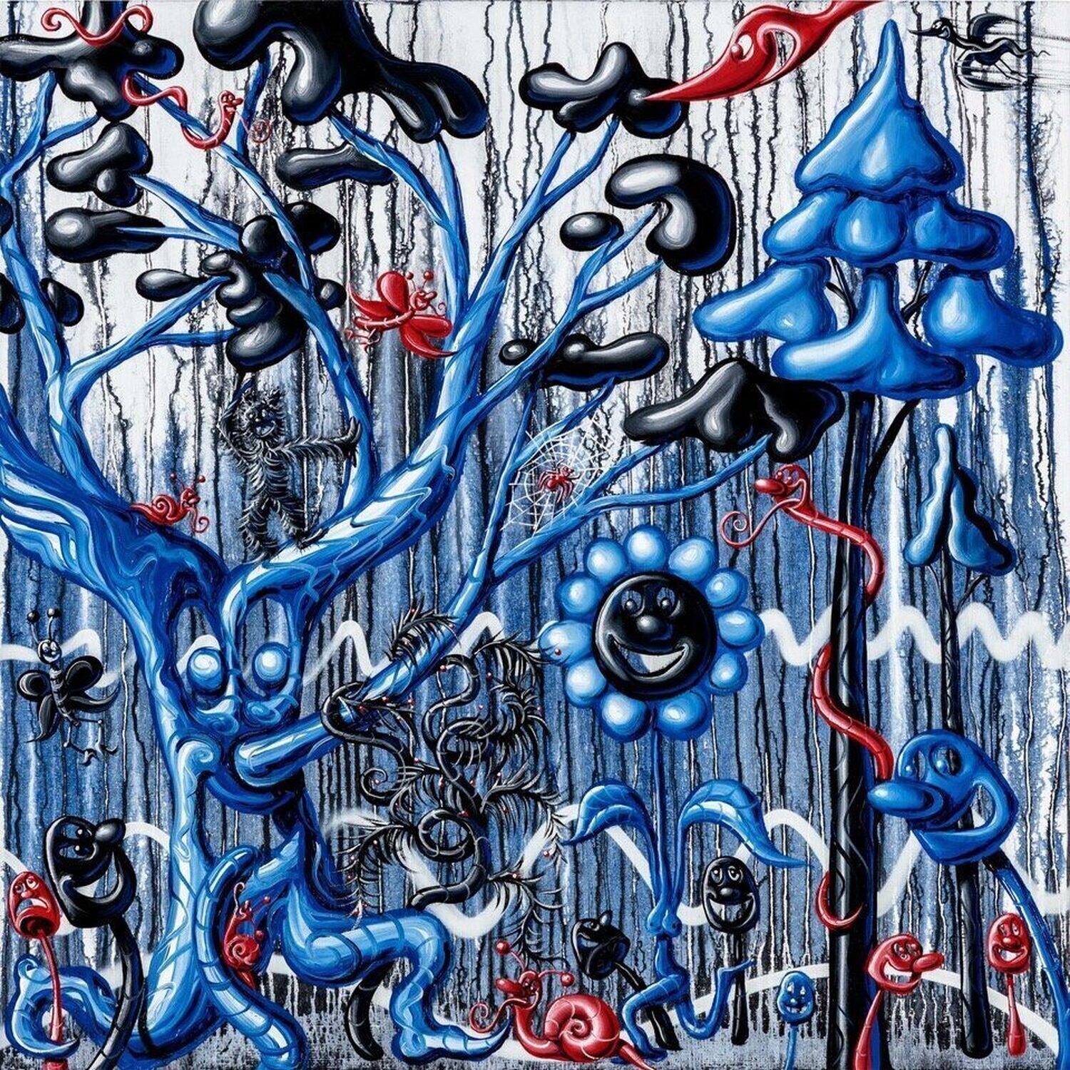 Furungle Blue Kenny Scharf Stampa in vendita