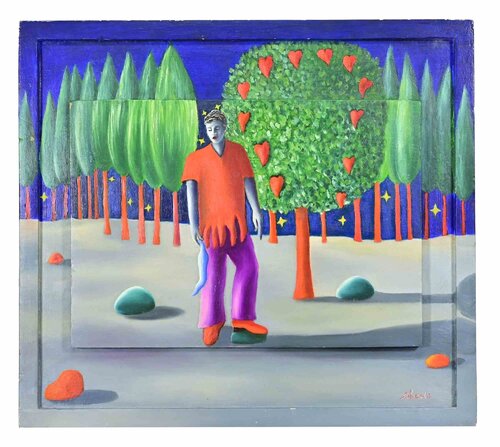 The Young Opera Singer by Paolo Scheggi, Painting for Sale on Singulart
