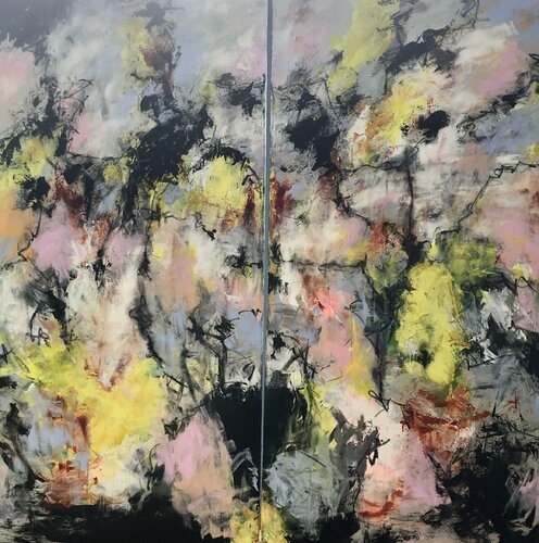 Spring is singing 1 & 2 di Inge Thogersen, Pittura in vendita su Singulart