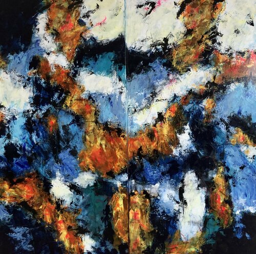 Light my fire 1 & 2 di Inge Thogersen, Pittura in vendita su Singulart