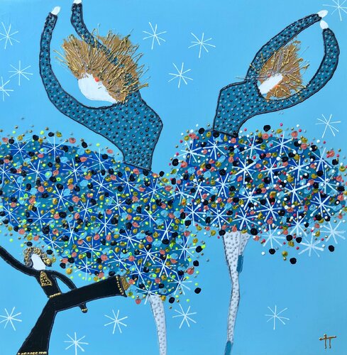 Me and my girls di Inge Thogersen, Pittura in vendita su Singulart