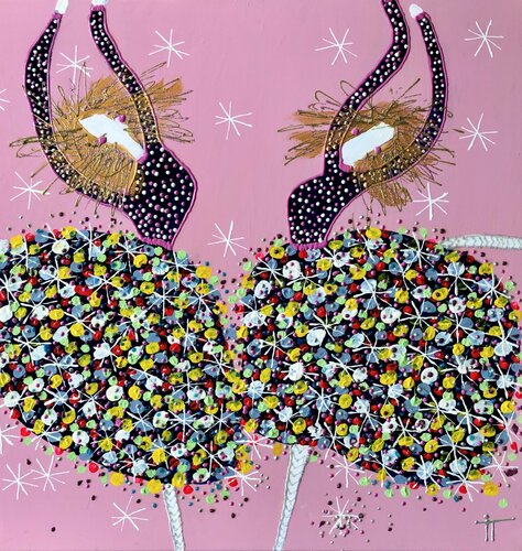 Sister solidarity di Inge Thogersen, Pittura in vendita su Singulart