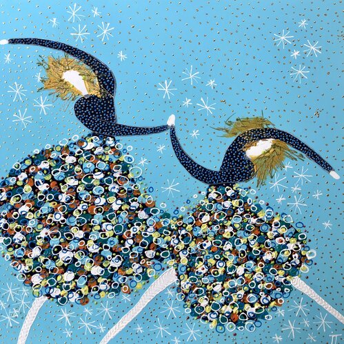 Courage and joy di Inge Thogersen, Pittura in vendita su Singulart