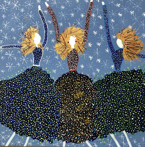 Among stars di Inge Thogersen, Pittura in vendita su Singulart