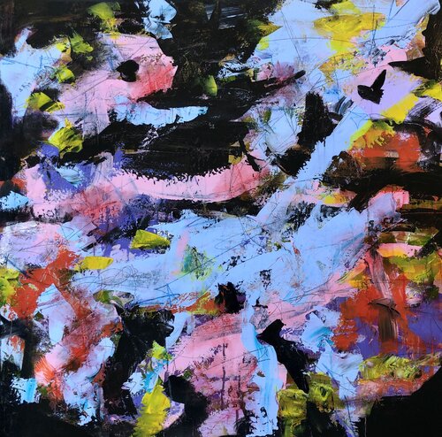 Respect your neibour di Inge Thogersen, Pittura in vendita su Singulart