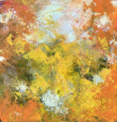 Love orange trees van Inge Thogersen, Schilderij te koop op Singulart