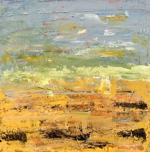 Sunset next to my hood di Inge Thogersen, Pittura in vendita su Singulart