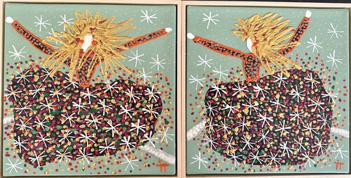 Girls di Inge Thogersen, Pittura in vendita su Singulart