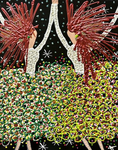 Daisy and Dolly for chocolate van Inge Thogersen, Schilderij te koop op Singulart