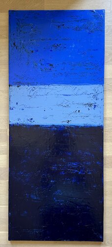 Diving for blue pearls by Inge Thogersen, Painting for Sale on Singulart