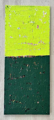 Duo in green von Inge Thogersen, Malerei kaufen auf Singulart