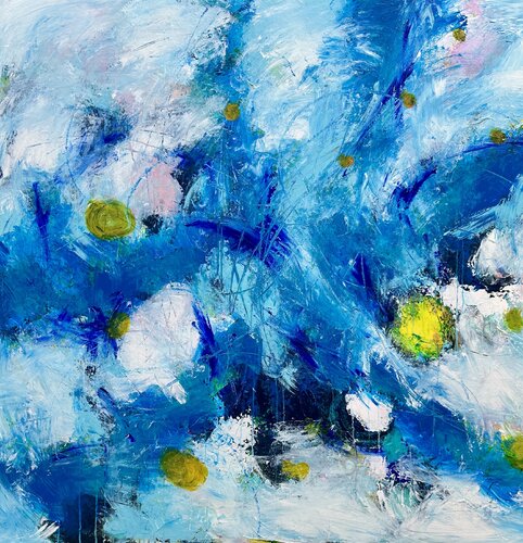 The joy of the bright summernight de Inge Thogersen, Pintura a la venta en Singulart