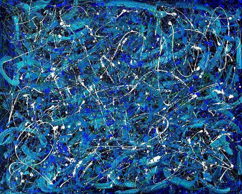 Connections no blue de Inge Thogersen, Pintura a la venta en Singulart