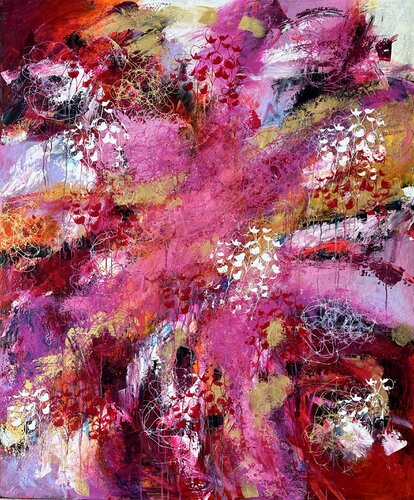 Purple wind di Inge Thogersen, Pittura in vendita su Singulart