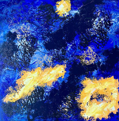 Blue dream von Inge Thogersen, Malerei kaufen auf Singulart