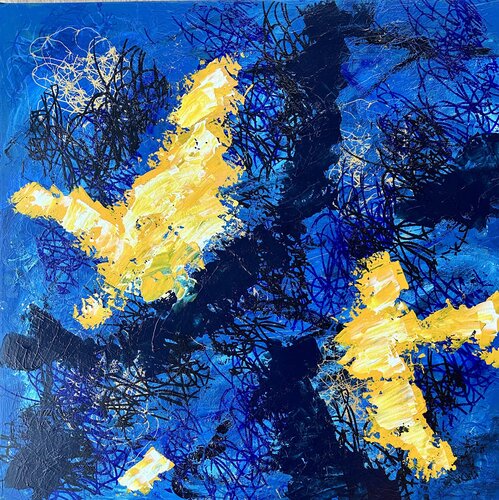 Yellow vibrance von Inge Thogersen, Malerei kaufen auf Singulart