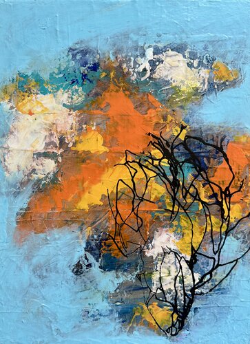 Song for a friend 1 van Inge Thogersen, Schilderij te koop op Singulart