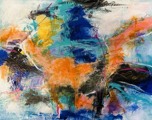 Stille før storm/Quiet before storm de Inge Thogersen, Pintura a la venta en Singulart
