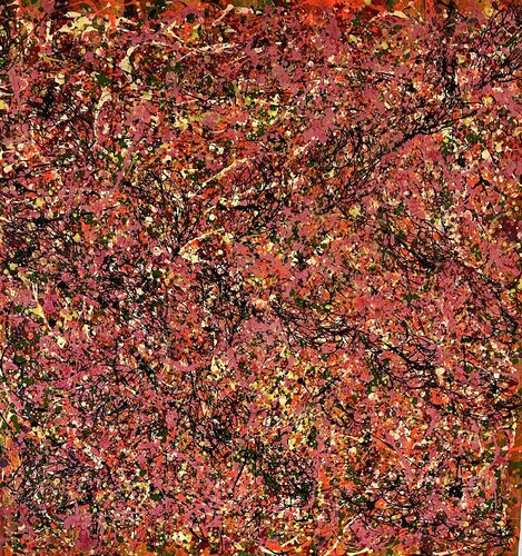 A sound of pink and orange flowers di Inge Thogersen, Pittura in vendita su Singulart