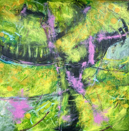 Green hope-green future von Inge Thogersen, Malerei kaufen auf Singulart