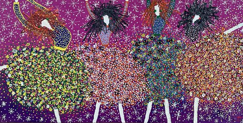 Happy dancing - and joy von Inge Thogersen, Malerei kaufen auf Singulart