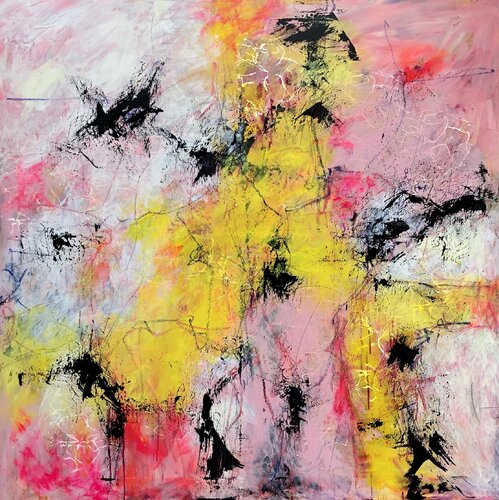 Pink champagne di Inge Thogersen, Pittura in vendita su Singulart