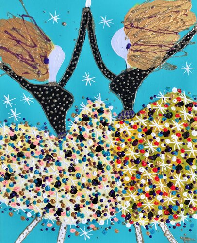 Daisy and Dolly are ready di Inge Thogersen, Pittura in vendita su Singulart