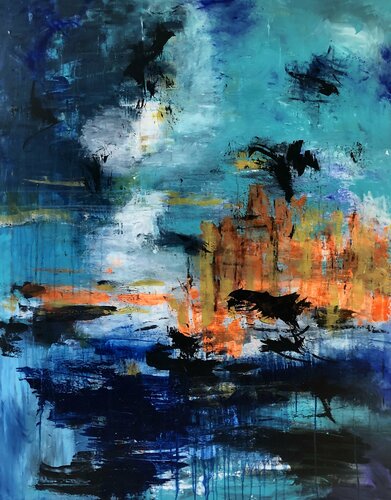 Summer at home di Inge Thogersen, Pittura in vendita su Singulart