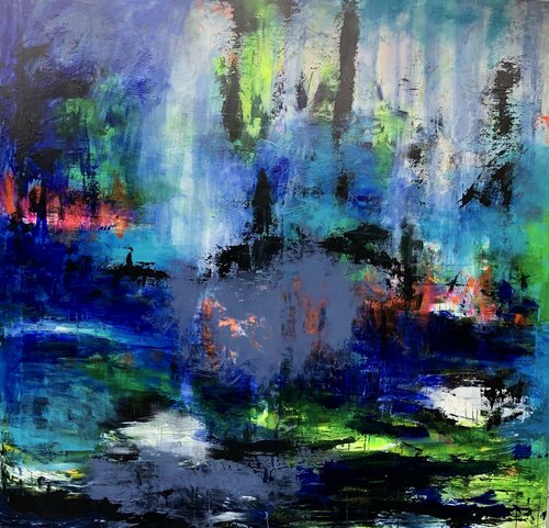 No reason to feel blue di Inge Thogersen, Pittura in vendita su Singulart