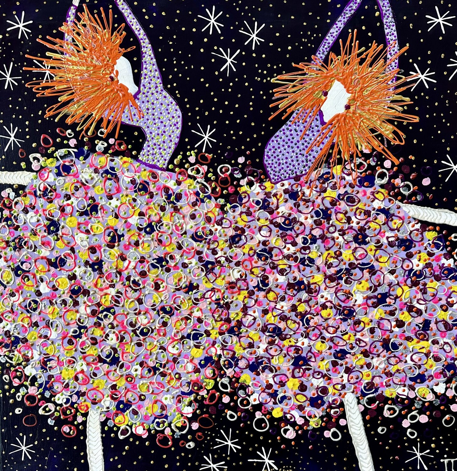 Happiness in purple evening Inge Thogersen