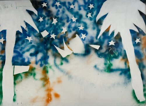 Oasi Stellata van Mario Schifano, Schilderij te koop op Singulart