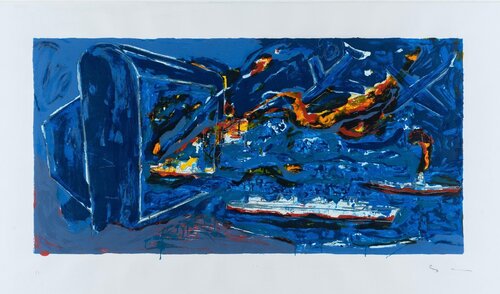 Mario Schifano (1934–1998) - Stand-by - Enamel screen printing - 1996 von Mario Schifano, Druck kaufen auf Singulart