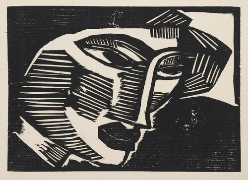 Kopf de Karl Schmidt-Rottluff, Impresión a la venta en Singulart