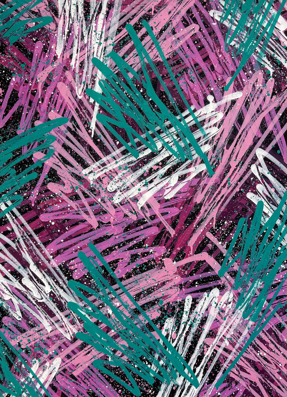 Abstract Composition (original painting on canvas) SEEN