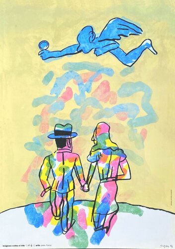 Imagenes contra el sida by Antonio Seguí, Print for Sale on Singulart