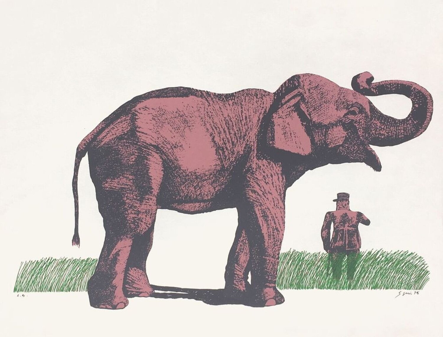 Elefante y General Antonio Seguí