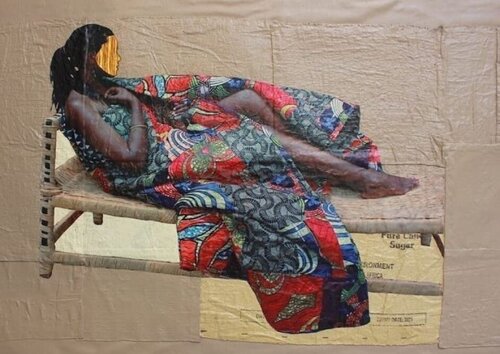 Odalisque Africaine  by Collin Sekajugo, Painting for Sale on Singulart