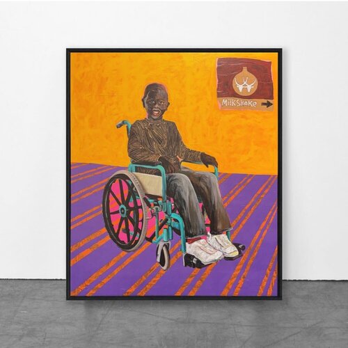 Boy in Wheelchair by Collin Sekajugo, Print for Sale on Singulart