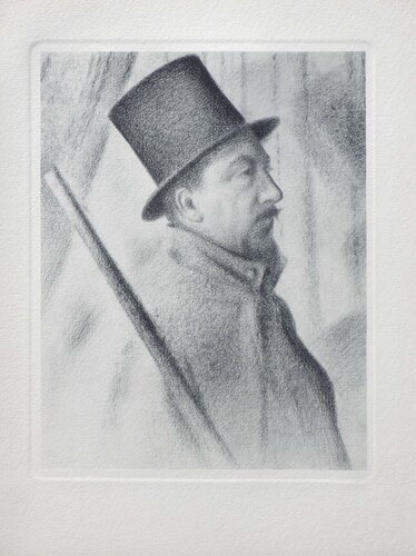 Portrait de Paul Signac, Gravure by Georges Seurat, Print for Sale on Singulart
