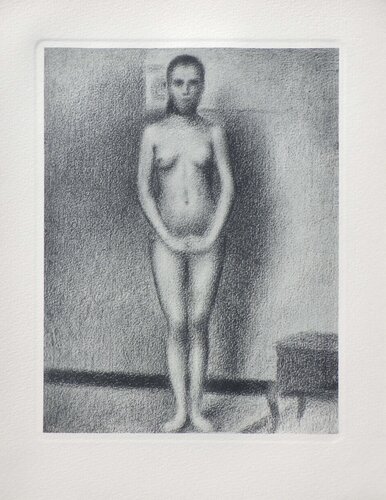Modèle nue en pose, Gravure by Georges Seurat, Print for Sale on Singulart