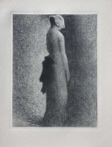 Femme au noeud noir, Gravure by Georges Seurat, Print for Sale on Singulart