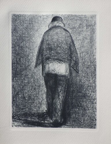 L'homme au Plaid, Gravure by Georges Seurat, Print for Sale on Singulart