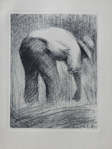 Le moissonneur, Gravure par Georges Seurat, Édition en vente sur Singulart
