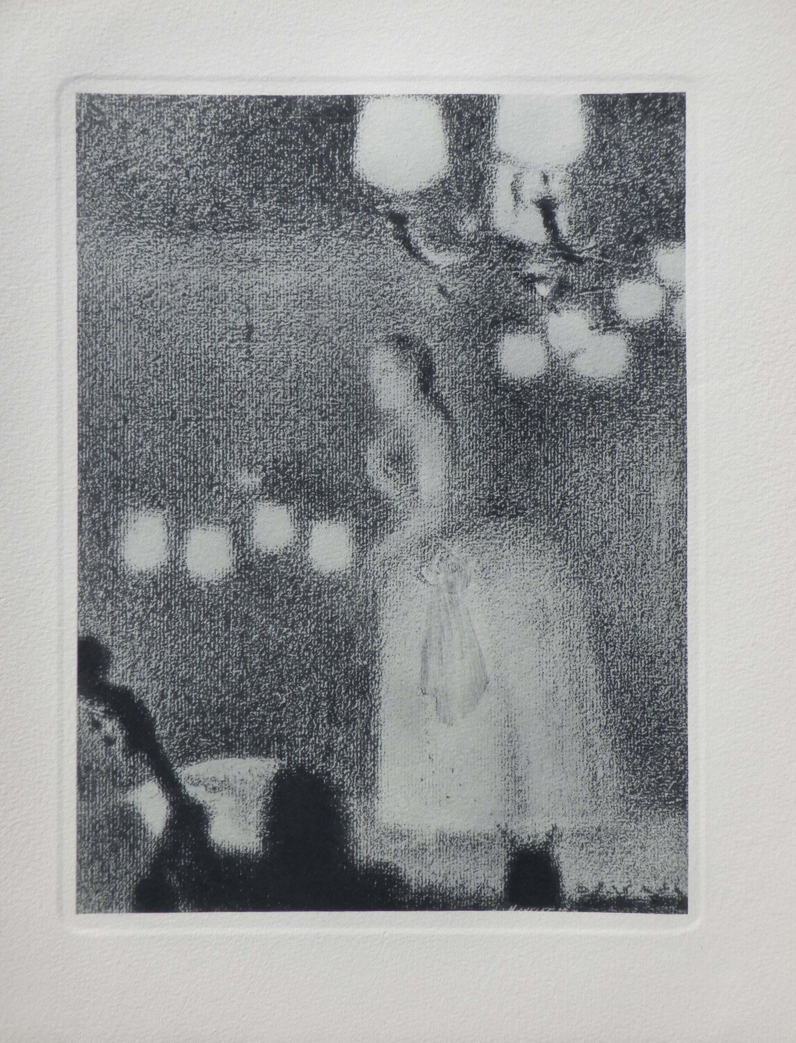 La chanteuse au concert, Gravure Georges Seurat Print for sale