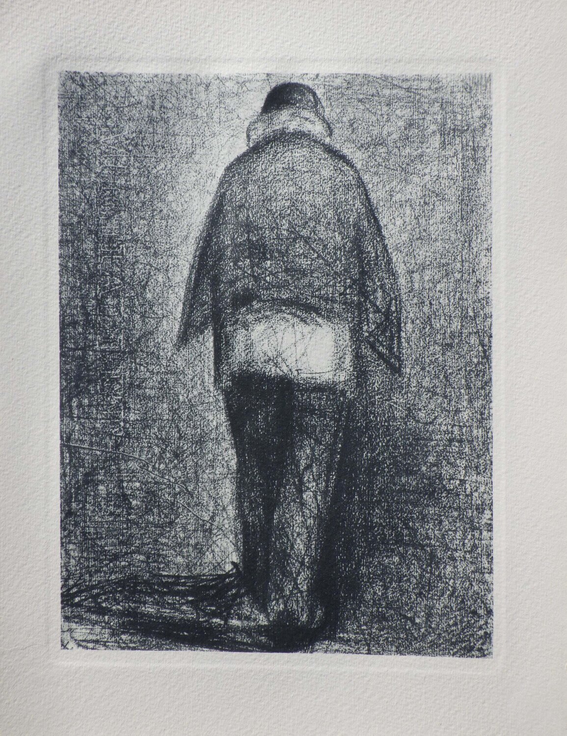 L'homme au Plaid, Gravure Georges Seurat Druck zu verkaufen
