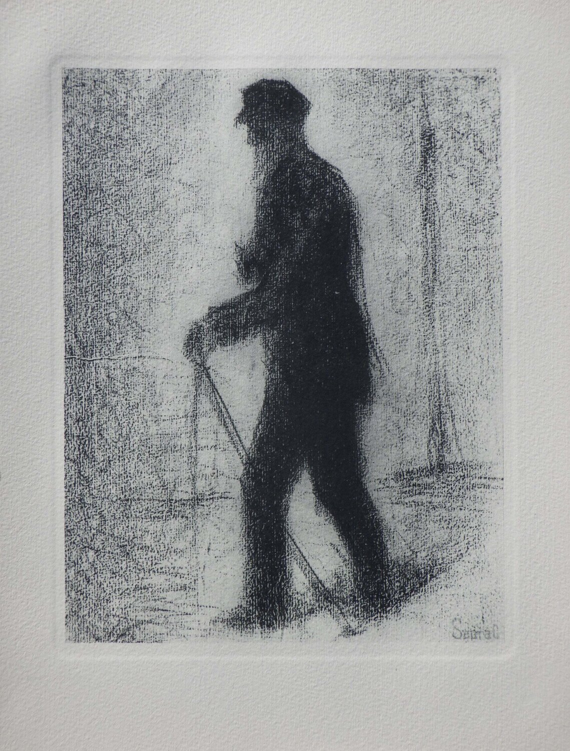Le marcheur, Gravure Georges Seurat Print for sale