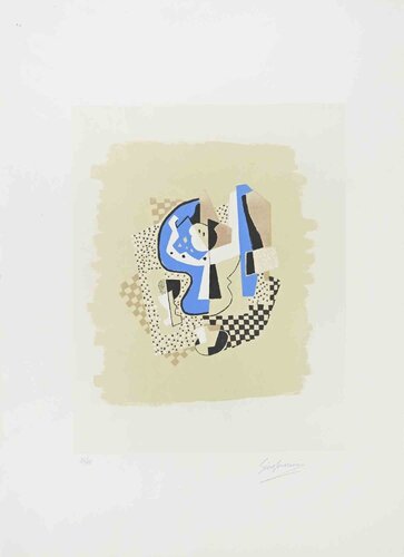 Still Life with Fruit Bowl von Gino Severini, Druck kaufen auf Singulart
