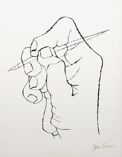 The First Word of Verse Arises from the Rilke Portfolio van Ben Shahn, Afdruk te koop op Singulart