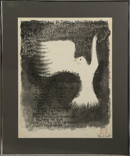 I Think Continually Of Those Who Were Truly Great by Ben Shahn, Print for Sale on Singulart
